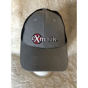 eXmark EX MARK ZERO TURN MOWER SNAPBACK TRUCKER HAT POWER EQUIPMENT GRAY BLACK